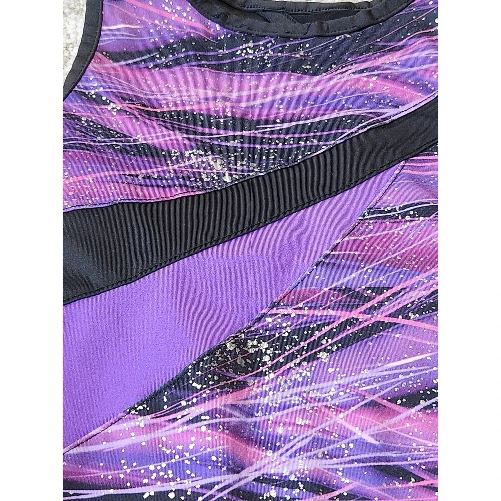 Freestyle by Danskin girls dance gymnastics leotard purple size XS 4-5